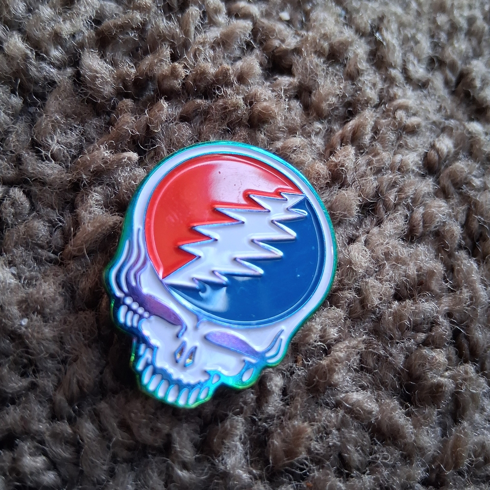 10 Pack Of Annodized Colored Enamel Steal Your Face Pins Perfect For Vending!!